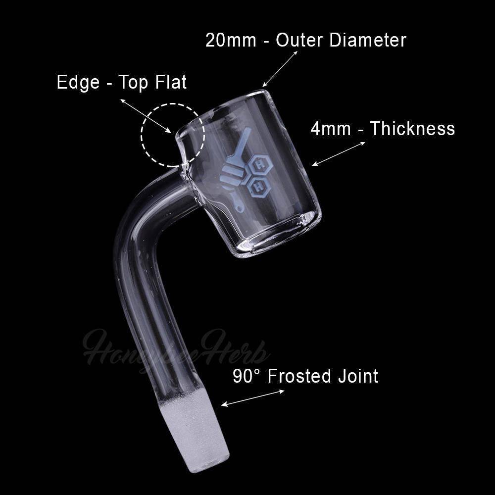 THICK ORIGINAL QUARTZ BANGER - 90° DEGREE | YL - Discreet Smoker