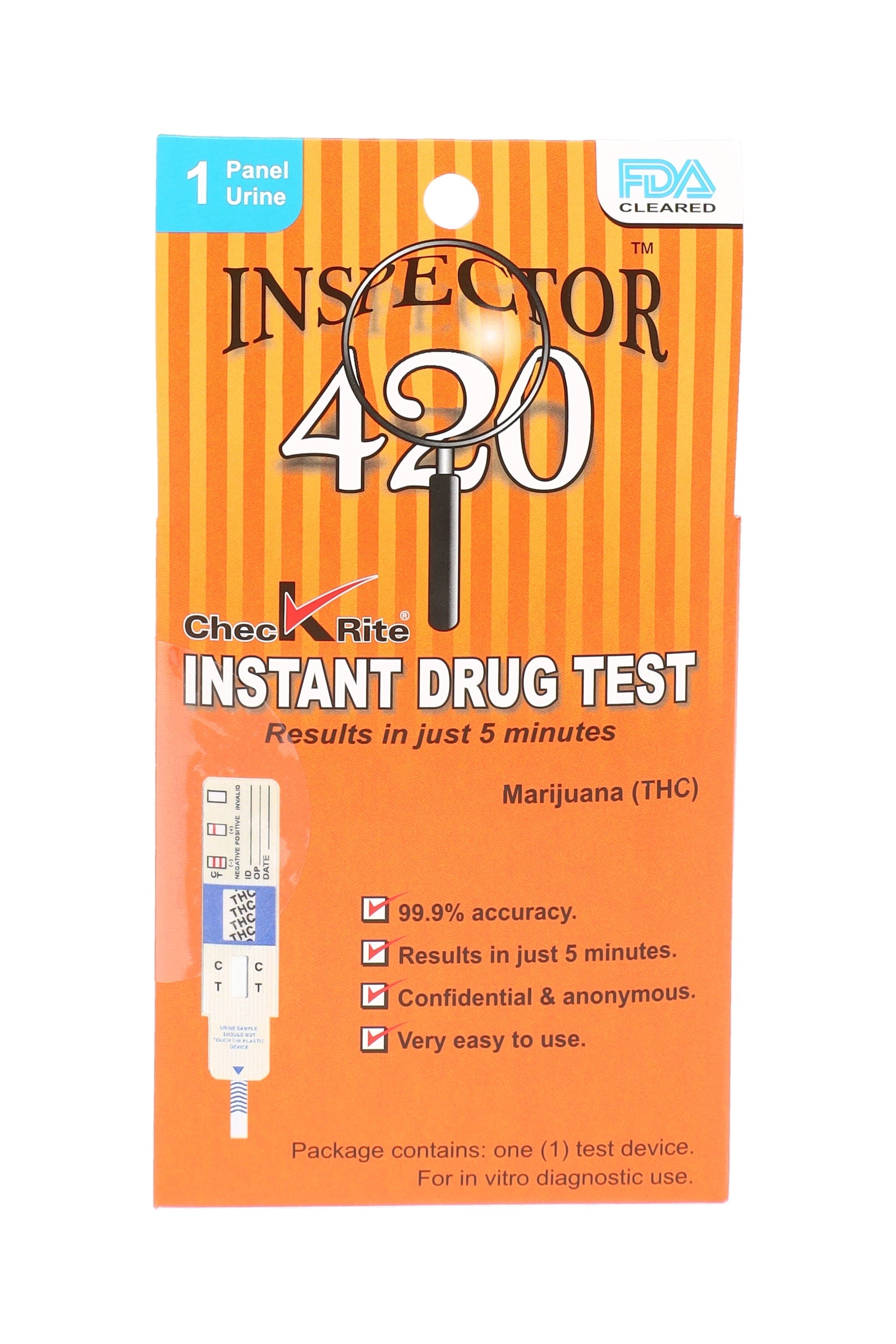 Inspector 420 1-Panel Urine Drug Test – THC - Discreet Smoker