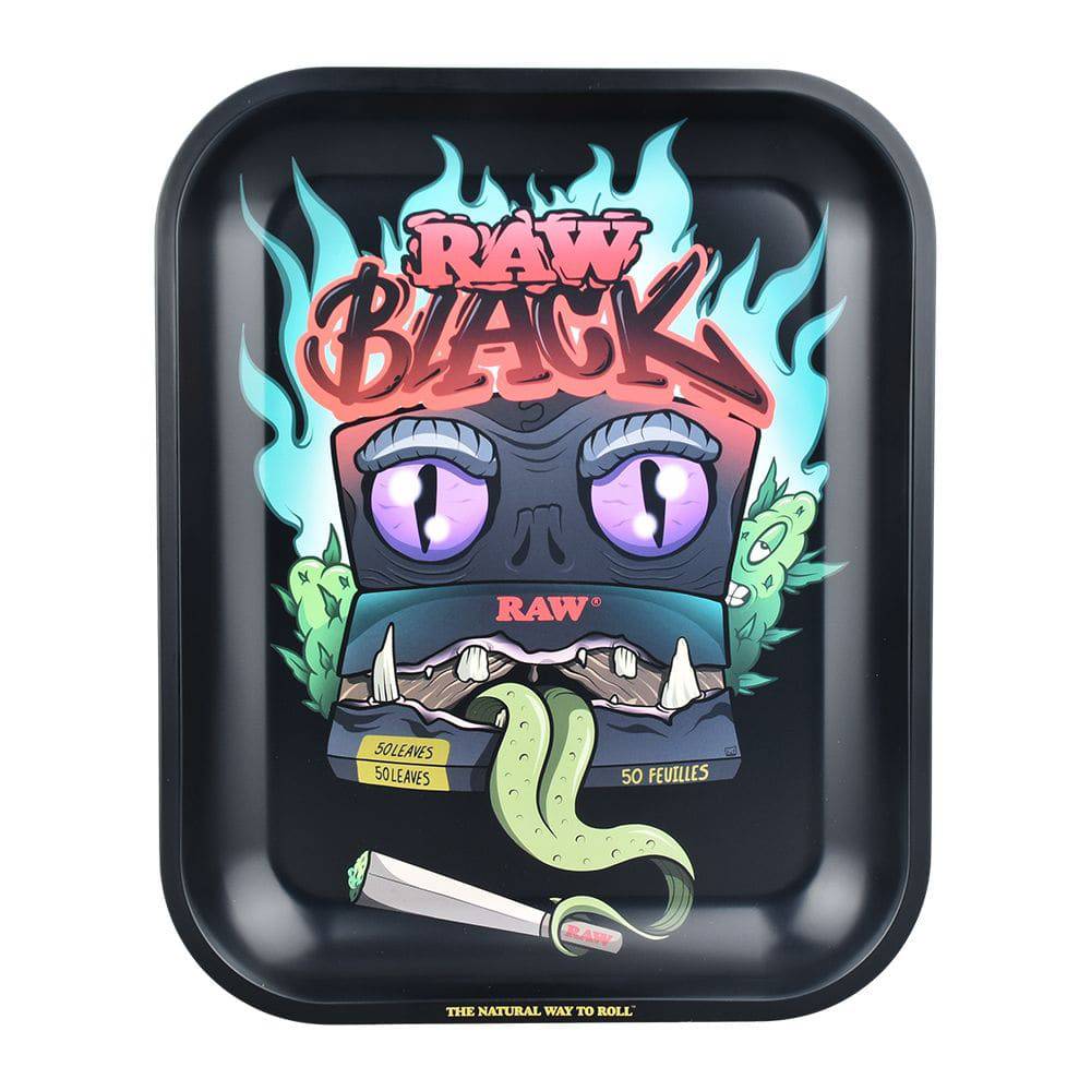 RAW Monster Metal Rolling Tray - Discreet Smoker