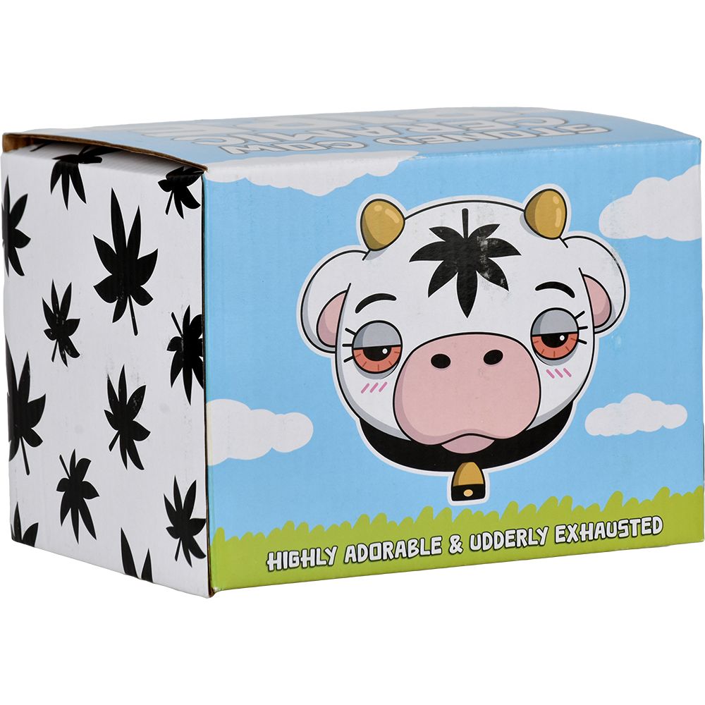 Stoned Cow Ceramic Hand Pipe - 5.25" - Discreet Smoker