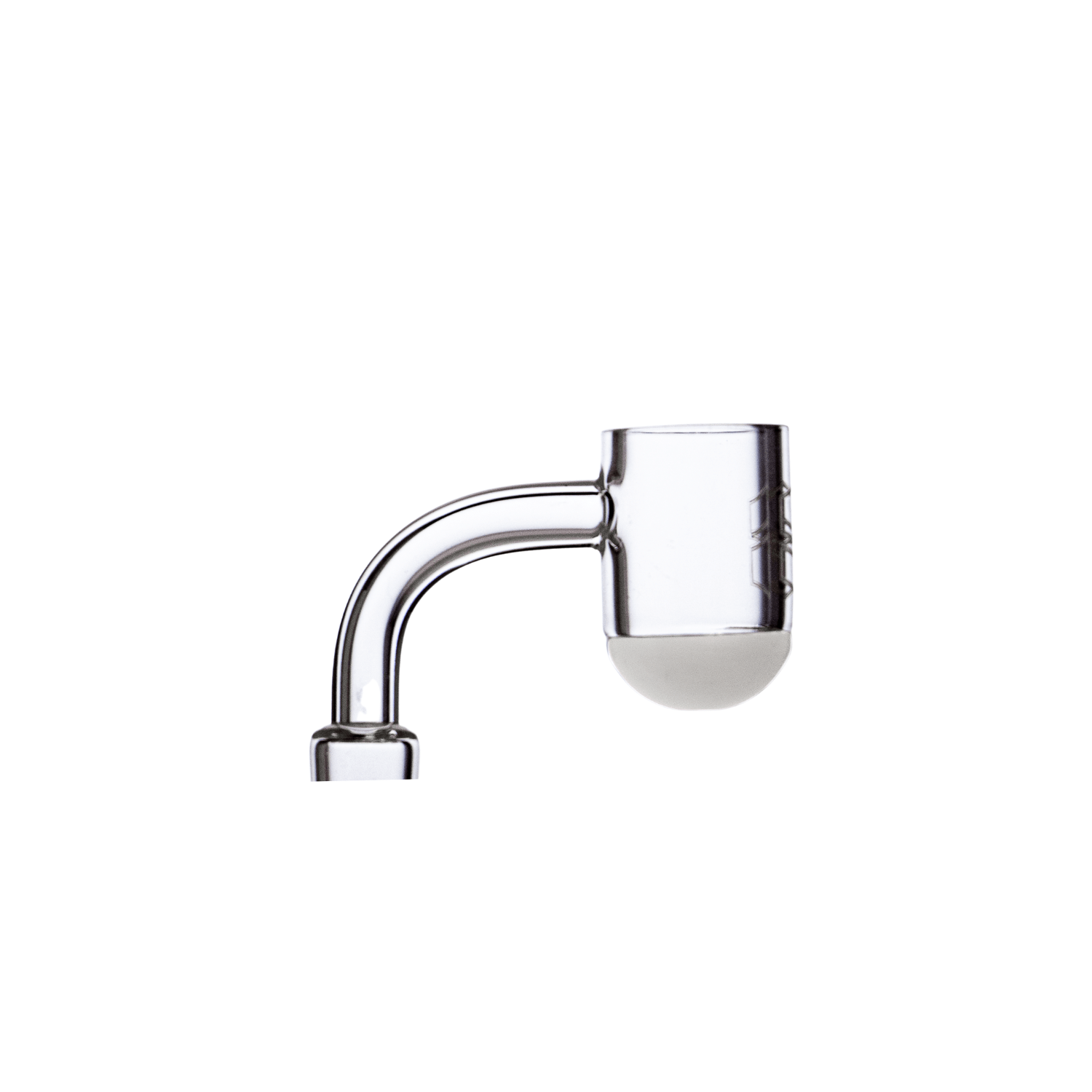 Stache White Round Bottom Banger - Discreet Smoker