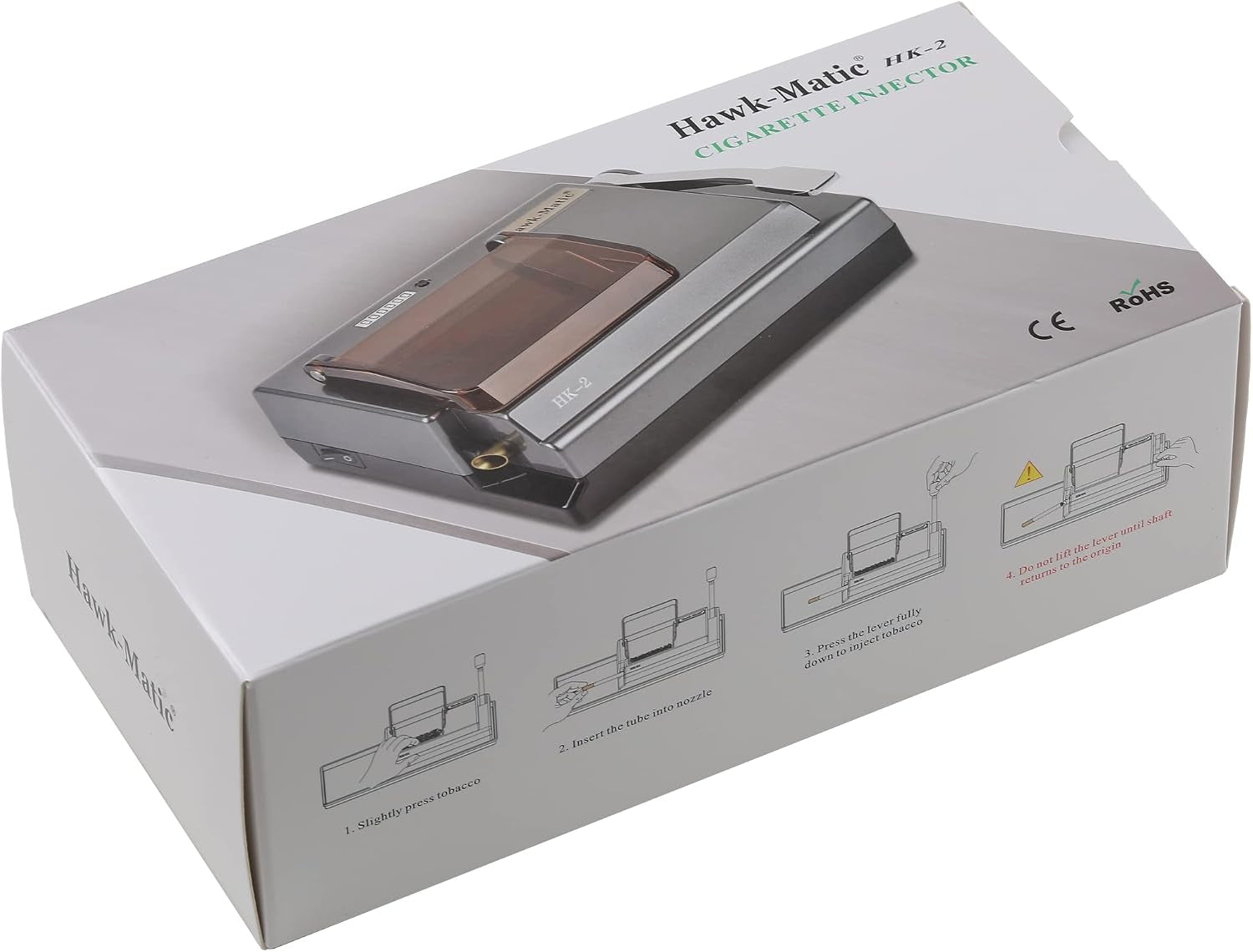 Hawkmatic HK2 Electric Cigarette Injector Machine Cigarette Rolling Machine Gray
