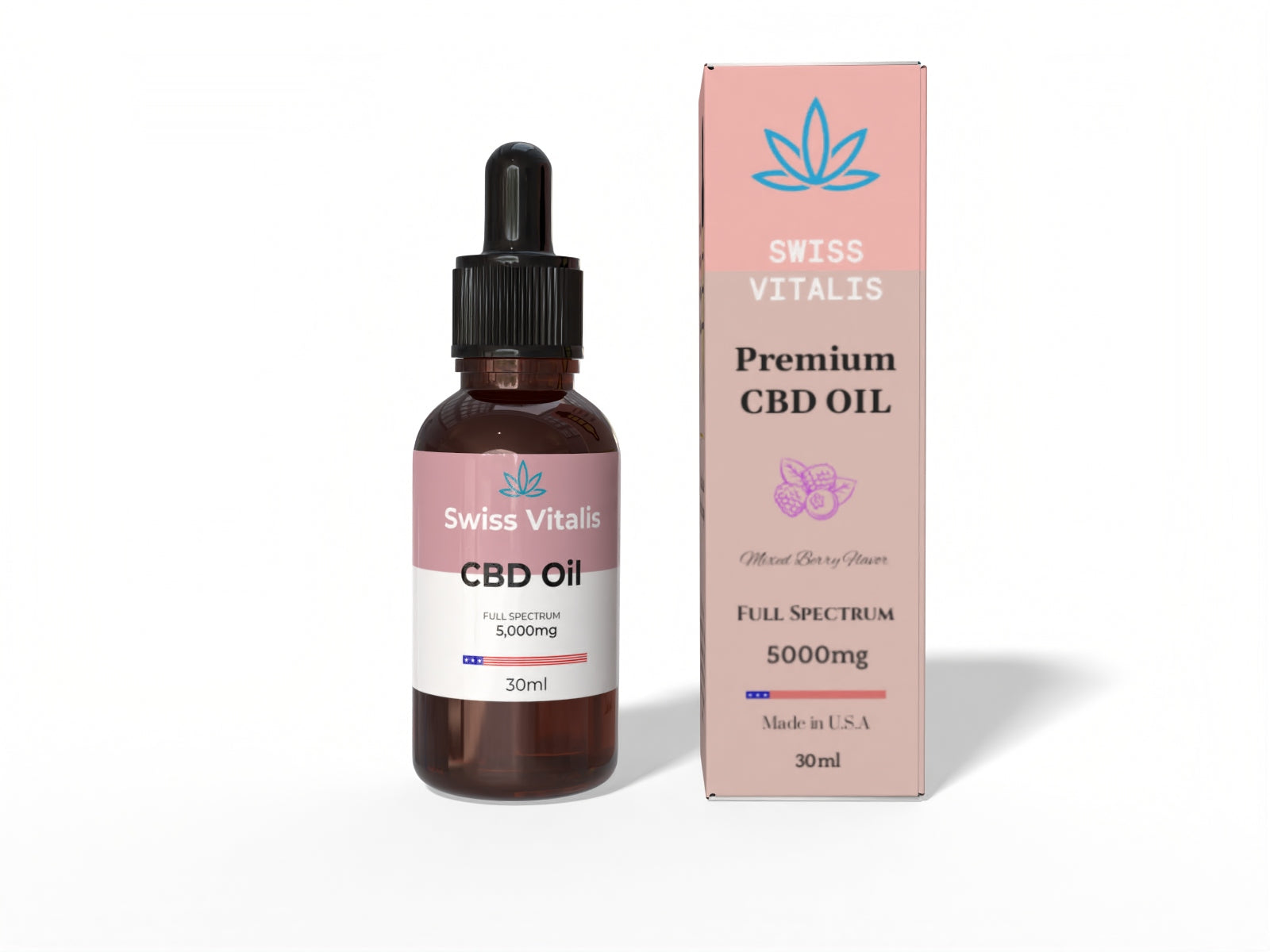 Swiss Vitalis CBD Full Spectrum 5000mg - Discreet Smoker
