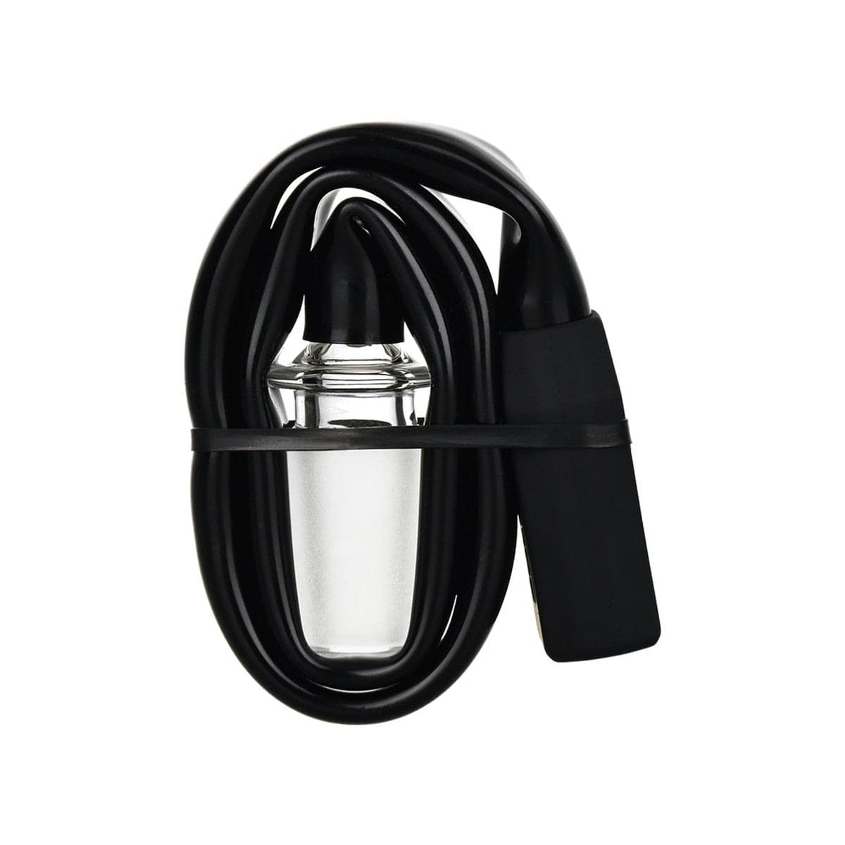 Pulsar 510 Dunk H2O Adapter Silicone Whip w/ Glass Attachment - 12" / 14mm - Discreet Smoker