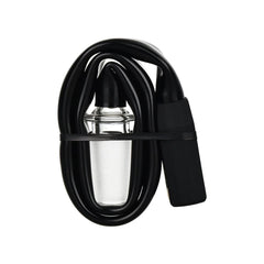 Pulsar 510 Dunk H2O Adapter Silicone Whip w/ Glass Attachment - 12" / 14mm - Discreet Smoker