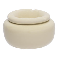 Fujima Moroccan Ceramic Ashtray - White Pearl / 5" - Discreet Smoker