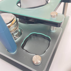 Focus V Carta 2 Rig Station Dab Session Organizer and Cleaning Tray That Holds the Charging Dock With ISO Pump and Swab Beaker - Discreet Smoker
