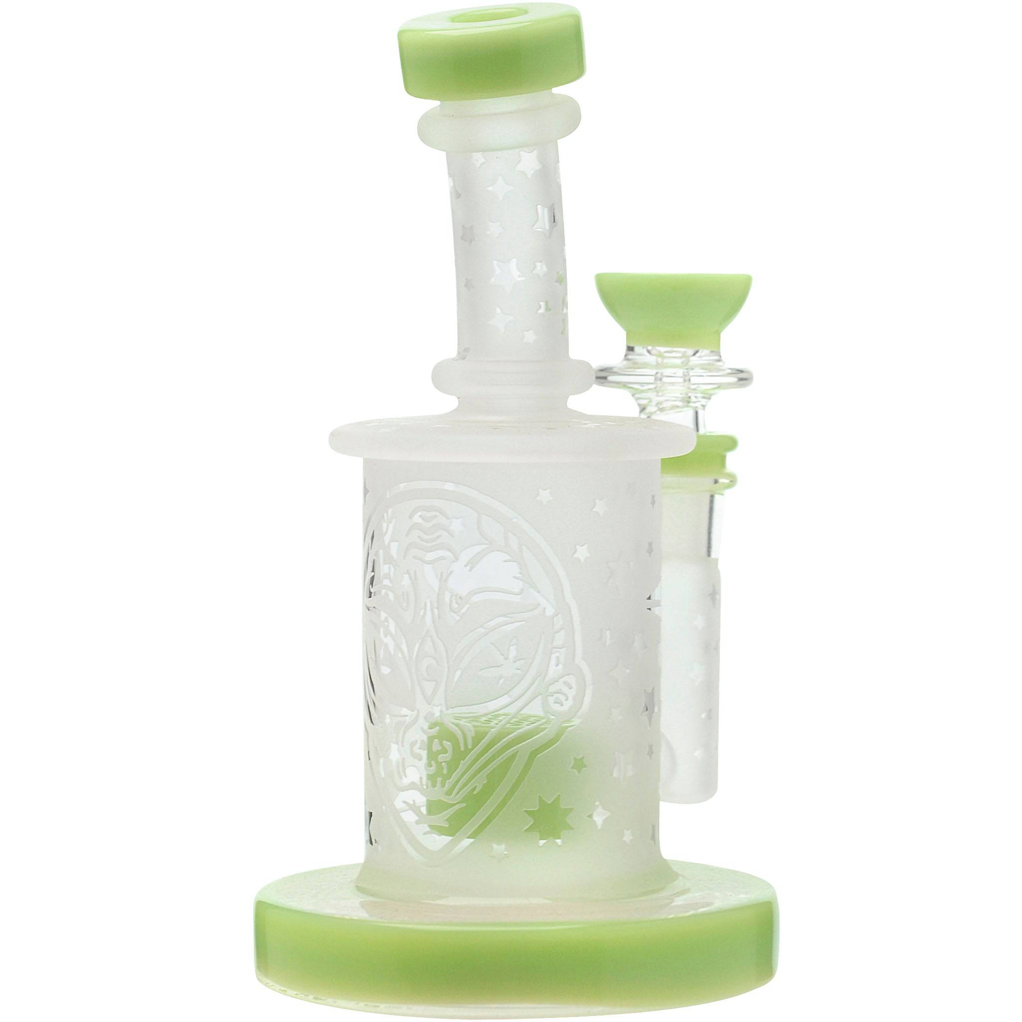 Calibear Sandblasted Flower Of Life Mini Can Bong - Discreet Smoker