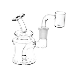 Clear Glass Mini Dab Rig - Discreet Smoker