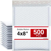 500 PC 4X8 Inches Poly Bubble Mailers Shipping Padded Envelopes Self Seal Waterproof Cushion Envelopes Waterproof Grey #000