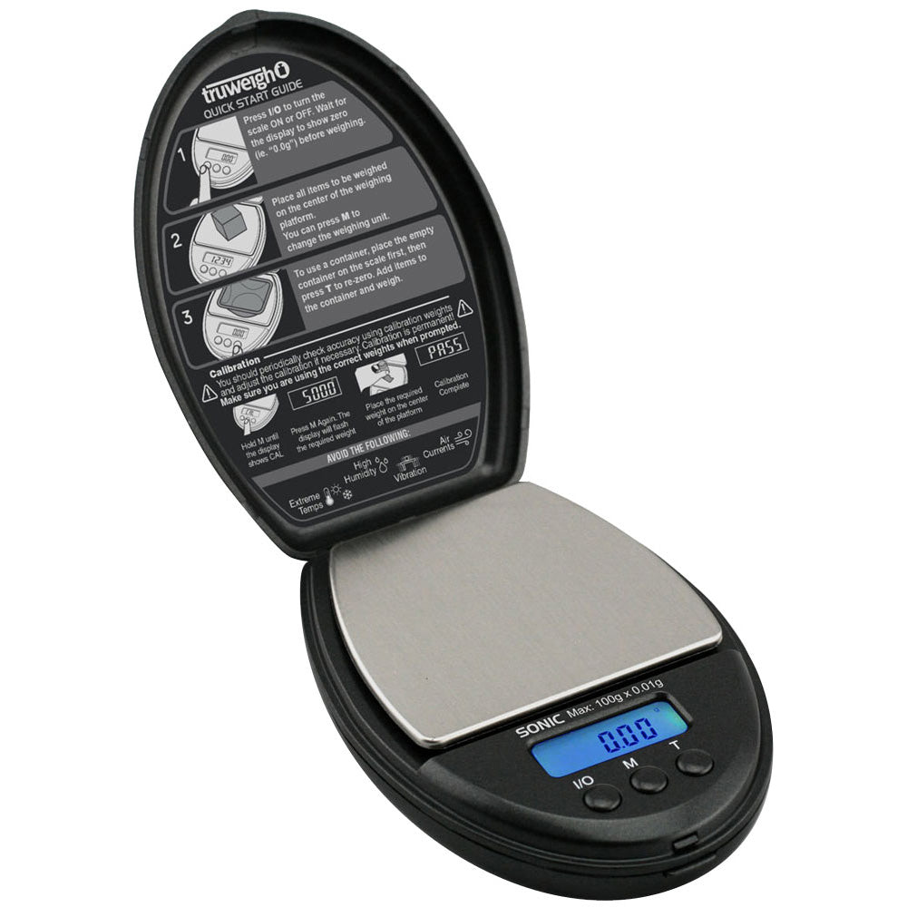 Truweigh Sonic Digital Mini Scale | 100g x 0.01g - Discreet Smoker