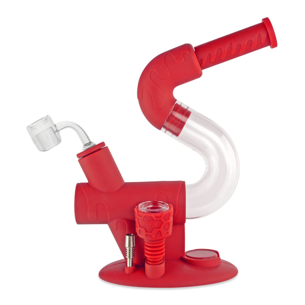 Ooze Swerve Silicone Water Pipe - Discreet Smoker