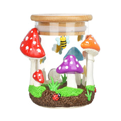 Pulsar Shrooms In The Wild Glass Jar - 4.25" - Discreet Smoker