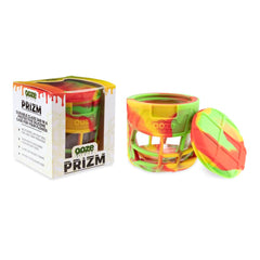 Ooze Prizm Silicone-Wrapped Glass Stash Jar - Discreet Smoker
