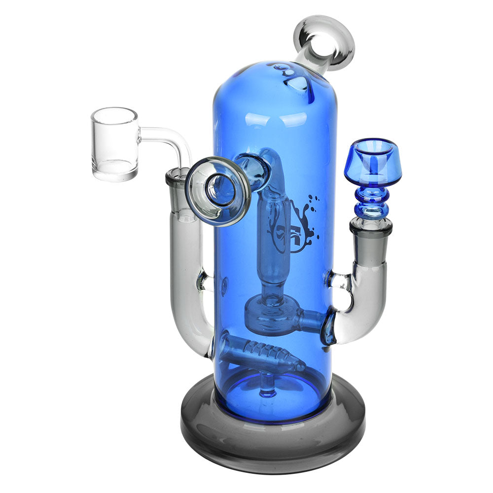 Pulsar Double Trouble Dry Pipe/Dab Rig | 8" | 14mm F - Discreet Smoker