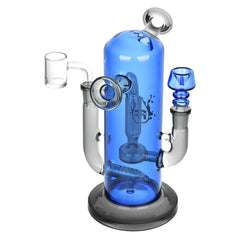 Pulsar Double Trouble Dry Pipe/Dab Rig | 8" | 14mm F - Discreet Smoker