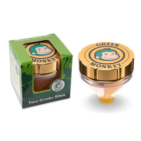 Green Monkey Grinder - Patas 2pc - 50mm - Discreet Smoker