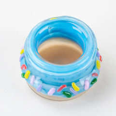 US-Made Empire Glassworks Donut Terp Jar – 1.5" Diameter - Discreet Smoker