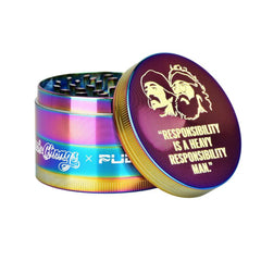 Cheech & Chong's™ x Pulsar Rainbow Metal Grinder | 4pc | 2.5" - Discreet Smoker