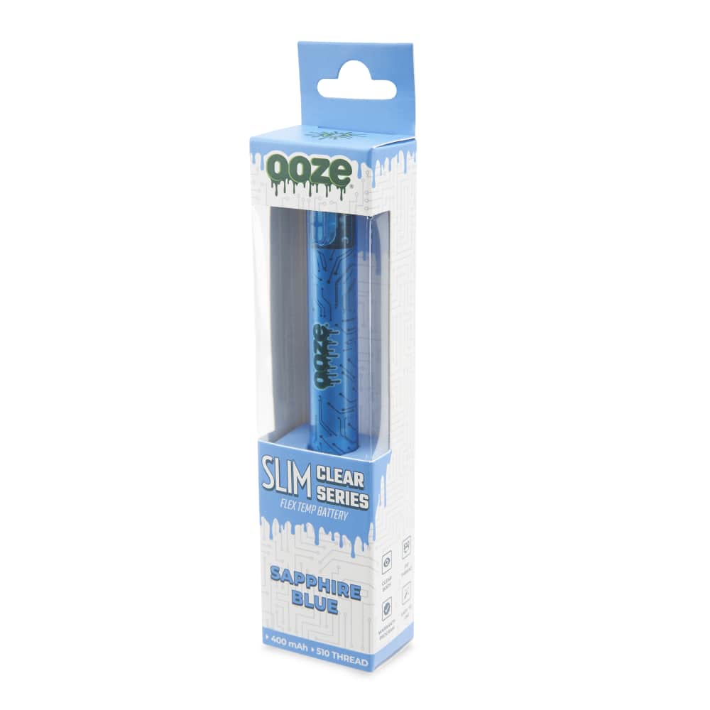 Slim Clear Series Transparent 510 Vape Battery - Discreet Smoker