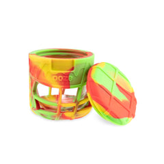 Ooze Prizm Silicone-Wrapped Glass Stash Jar - Discreet Smoker