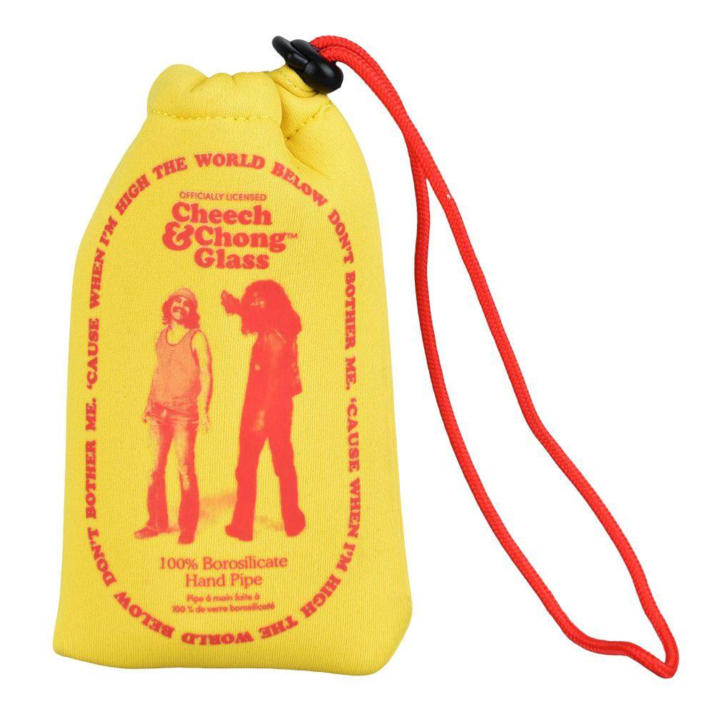 Cheech & Chong Glass Happy Herbs Spoon Pipe | 4.5" - Discreet Smoker