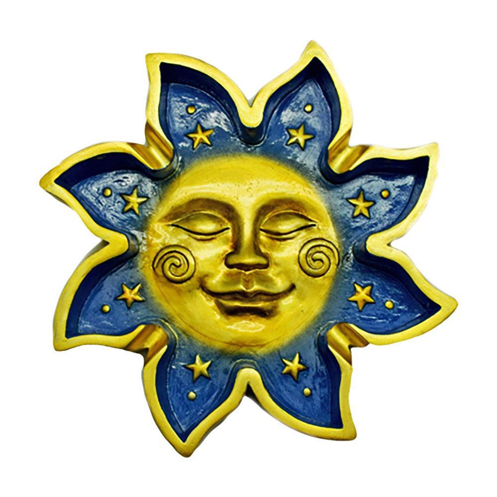 Sunny Satisfaction Hand-Painted Ashtray - 6" - Discreet Smoker