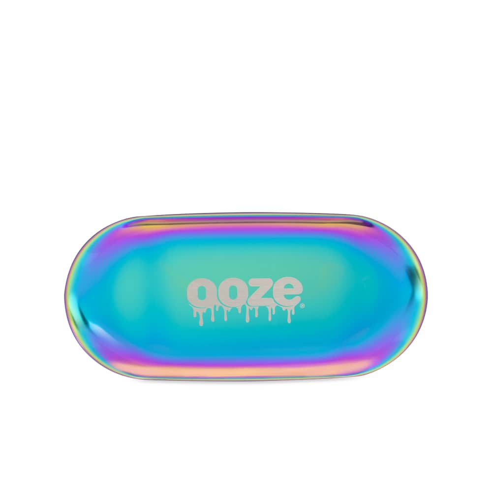 Ooze Rolling Tray - Metal - Aura - Small - Discreet Smoker