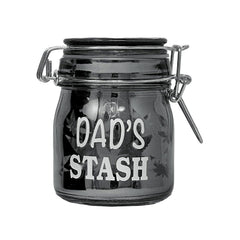 AIRTIGHT GLASS DAD'S STASH STORAGE JAR - Discreet Smoker
