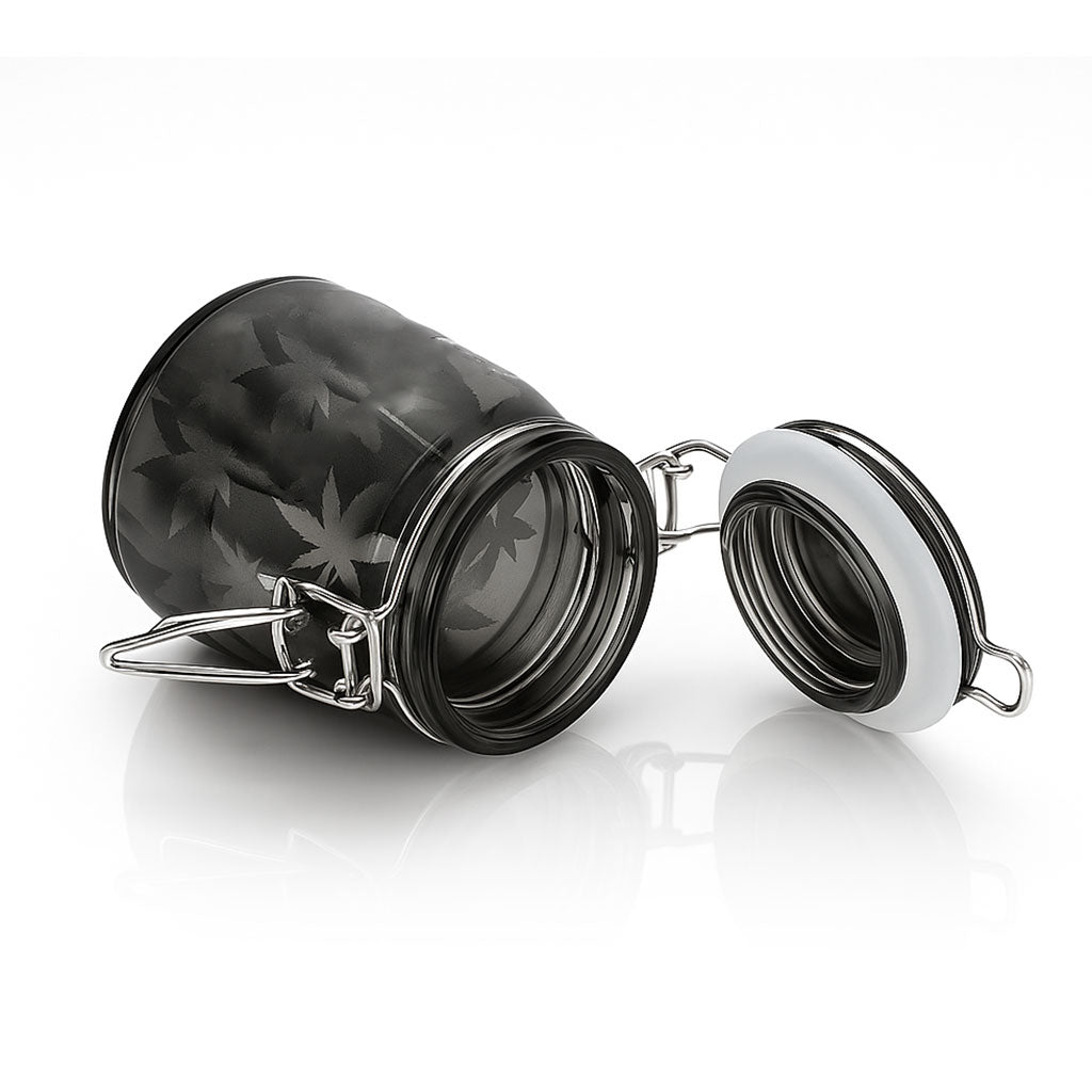 AIRTIGHT GLASS DAD'S STASH STORAGE JAR - Discreet Smoker