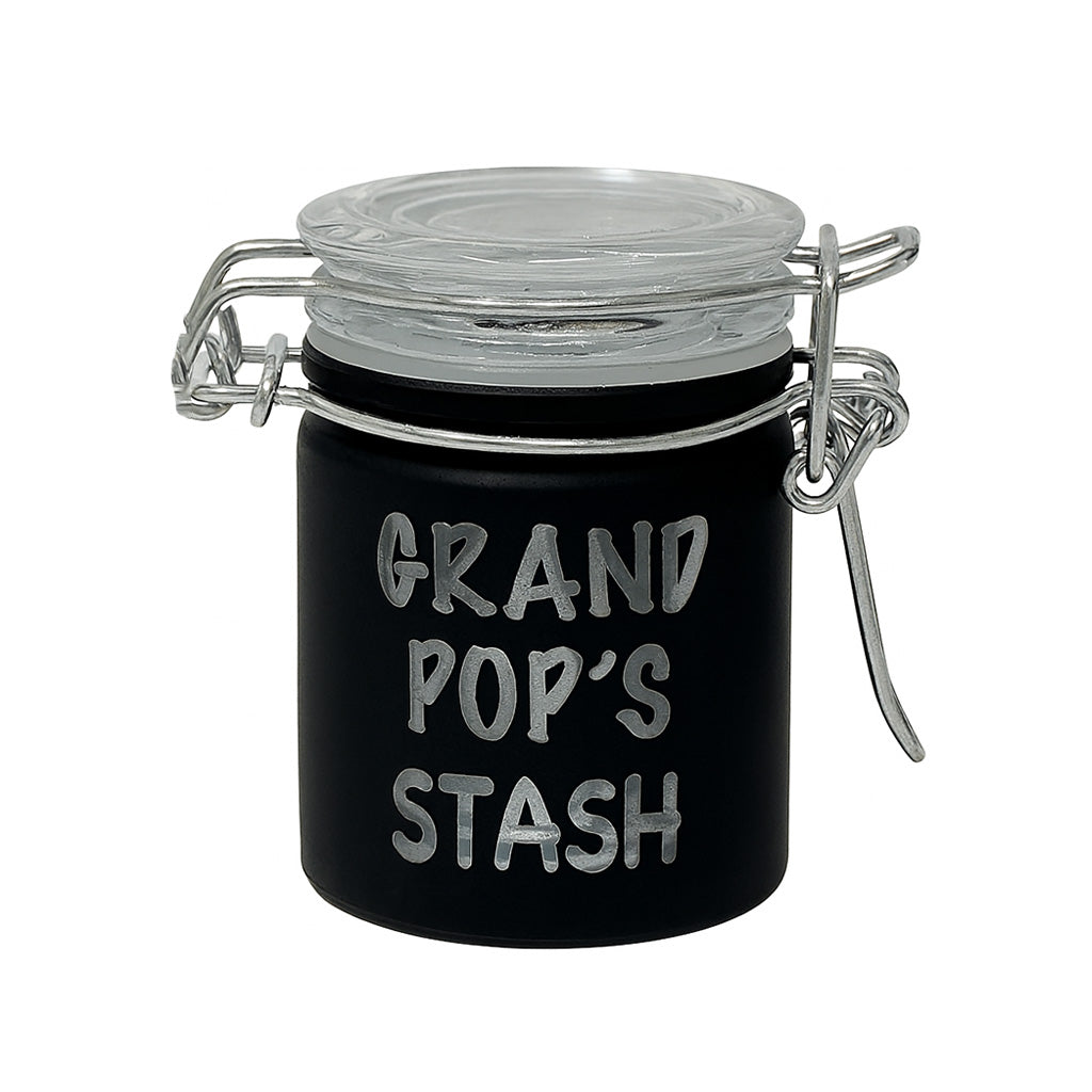 AIRTIGHT GLASS GRANDPOP'S STASH STORAGE JAR - Discreet Smoker