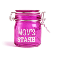 AIRTIGHT GLASS MOM'S STASH STORAGE JAR - Discreet Smoker