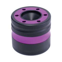 ALUMINIUM GRINDER W/ CONE HOLDER & FUNNEL - Discreet Smoker