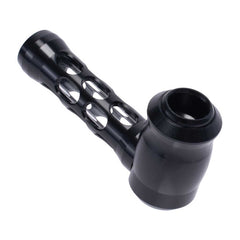 ALUMINUM GLASS PERFORATED HAND PIPE - Discreet Smoker