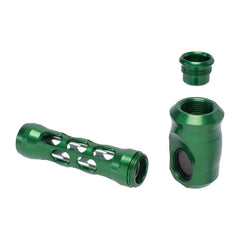 ALUMINUM GLASS PERFORATED HAND PIPE - Discreet Smoker