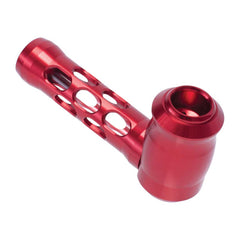 ALUMINUM GLASS PERFORATED HAND PIPE - Discreet Smoker