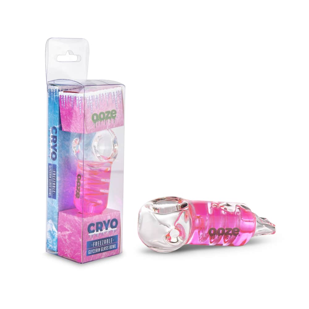 Ooze Cryo Freezable Glycerin Glass Bowl - Discreet Smoker