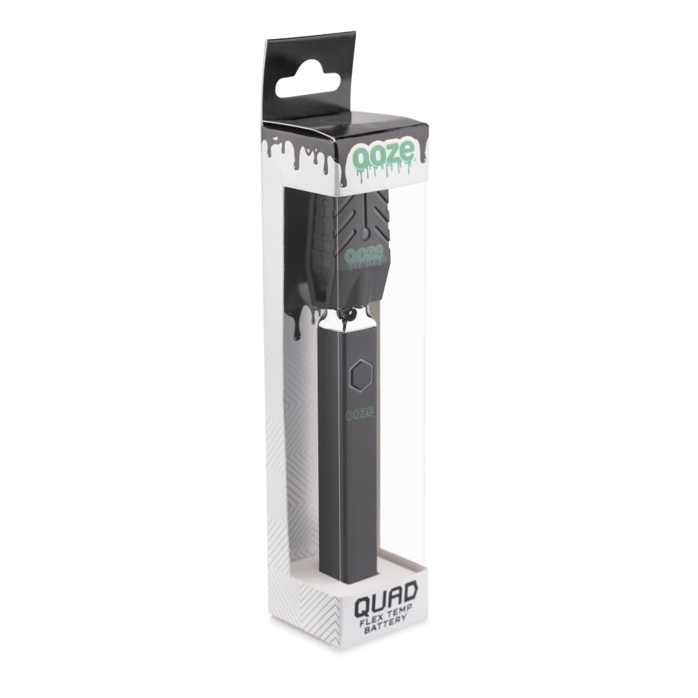 Ooze Quad 510 Thread 500 mAh Square Vape Pen Battery - Discreet Smoker