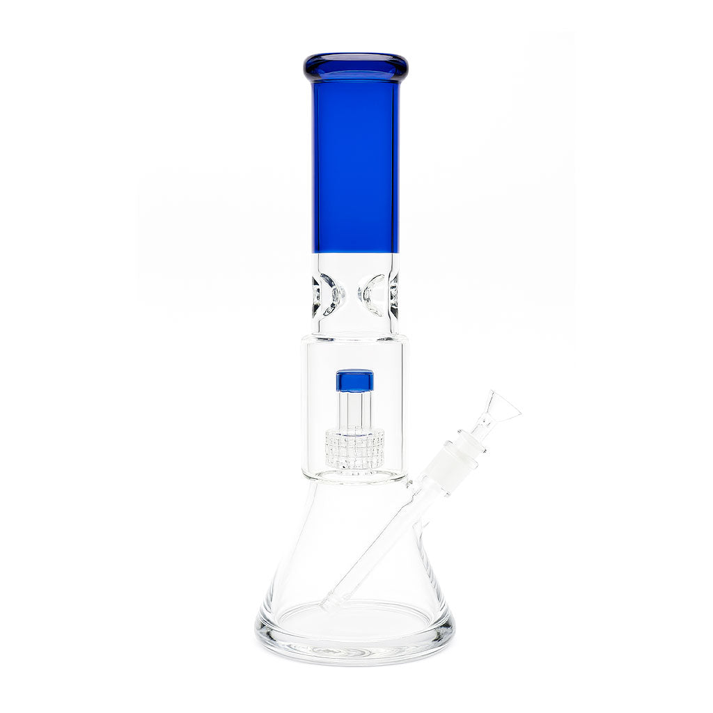 ARCTIC CYCLONE BEAKER BONG WITH MATRIX PERC & ICE PINCH - Discreet Smoker