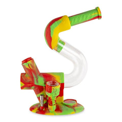 Ooze Swerve Silicone Water Pipe - Discreet Smoker