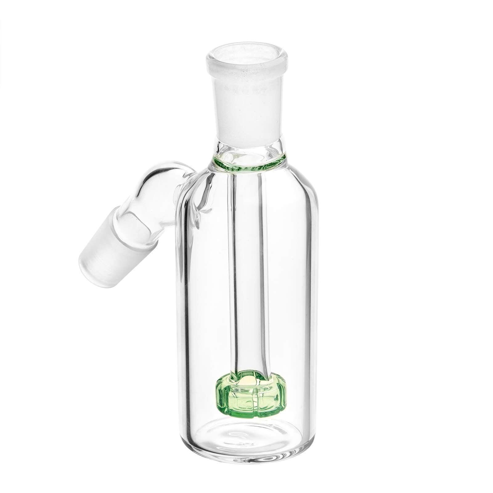 18mm Ash Catcher 45 Degree Green - Discreet Smoker