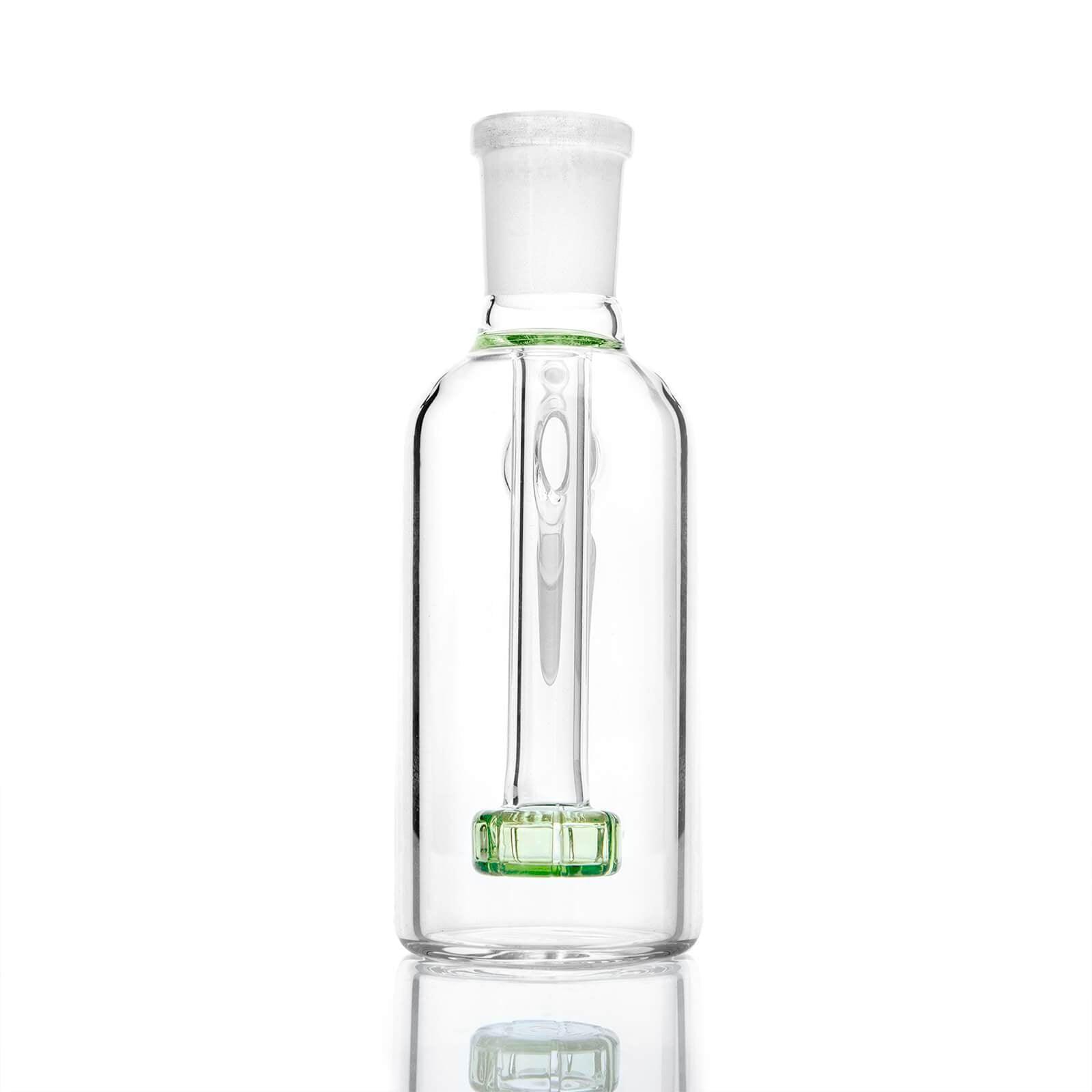 18mm Ash Catcher 45 Degree Green - Discreet Smoker