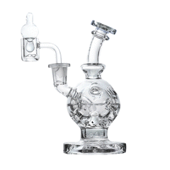 Wulf Mods Atom 14mm Dab Rig with Quartz Banger - Discreet Smoker