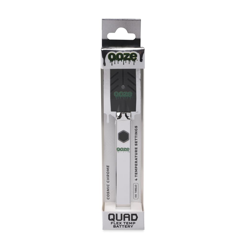 Ooze Quad 510 Thread 500 mAh Square Vape Pen Battery - Discreet Smoker
