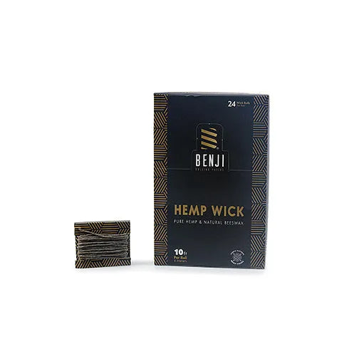 Benji - Hemp Wick (10ft): Your 100% Natural Match And Lighter Alternative - Discreet Smoker