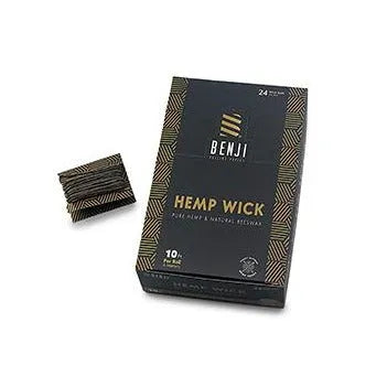 Benji - Hemp Wick (10ft): Your 100% Natural Match And Lighter Alternative - Discreet Smoker