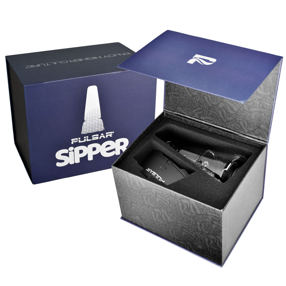 Pulsar Sipper Wax & 510 Cartridge Vaporizer Bubbler - Discreet Smoker