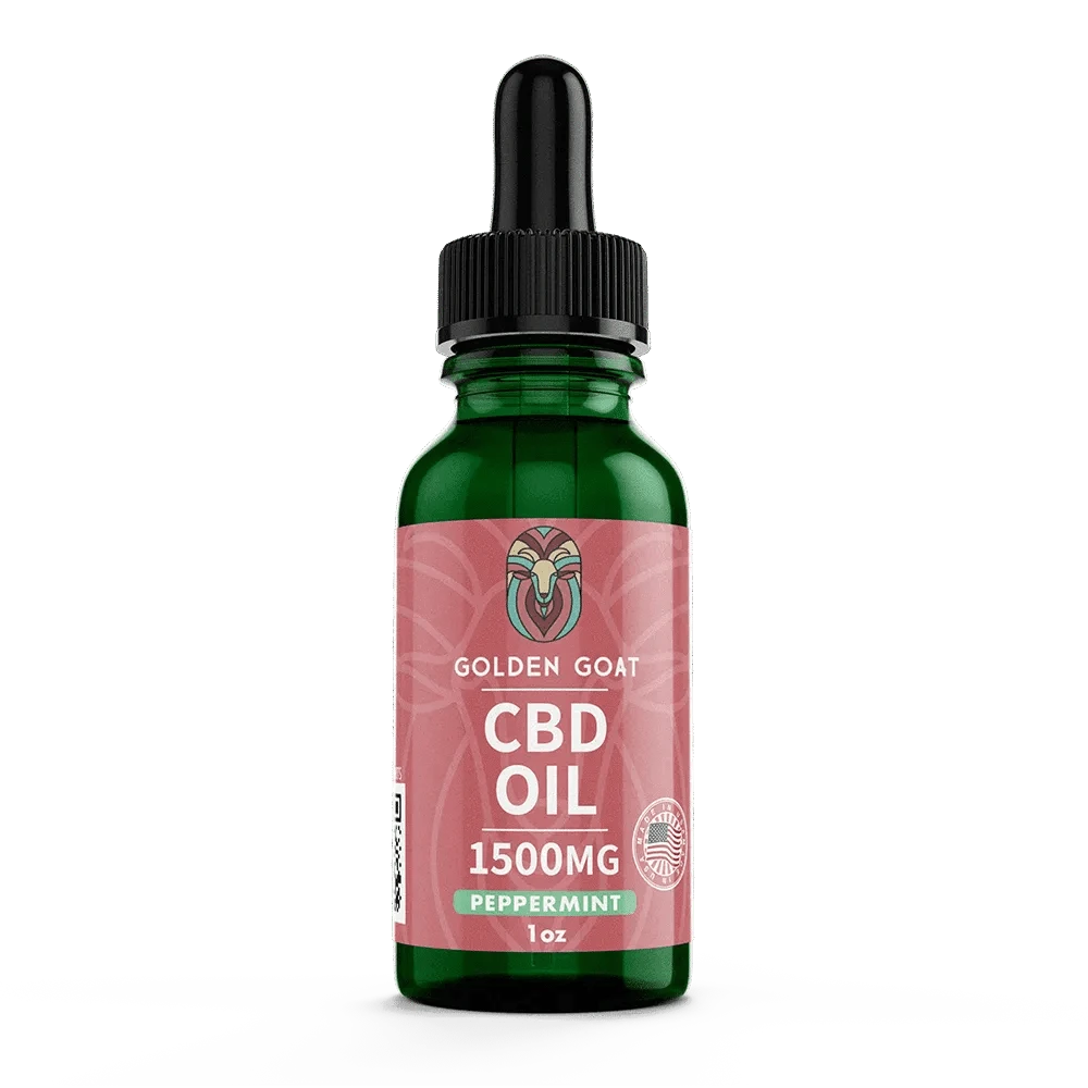 CBD Hemp Oil 1500MG - Peppermint - Discreet Smoker