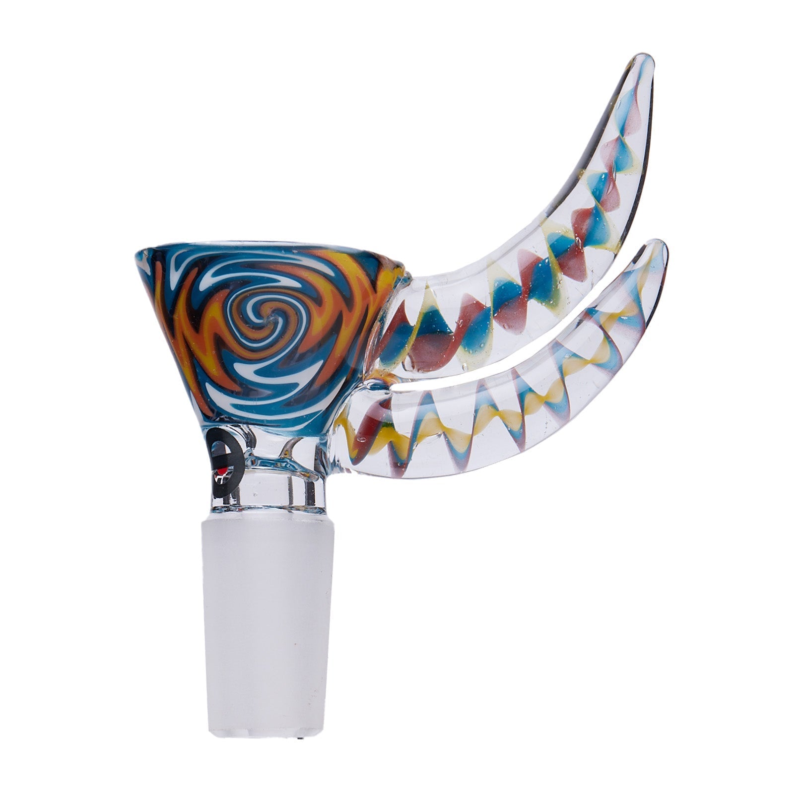 Cheech Glass 2" Wig Wag Dual Horn Bowl - Discreet Smoker