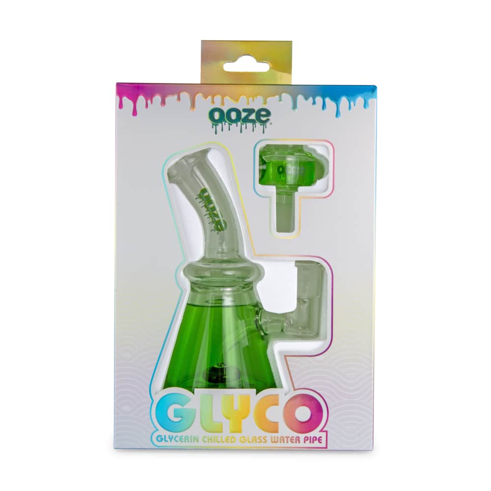 Ooze Glyco Bong Glycerin Chilled Glass Water Pipe - Discreet Smoker